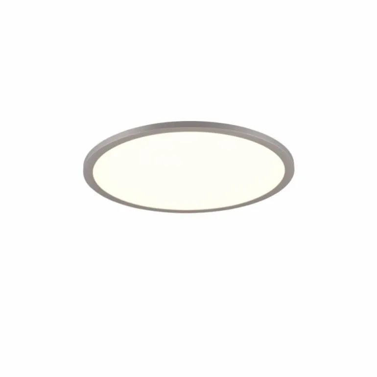 Plafonnier Trio YUMA LED Titane, 2 lumières, Télécommandes, Changeur de couleurs