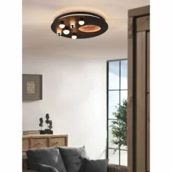 Plafonnier Trio Zodiac LED Or, Noir, 1 lumière