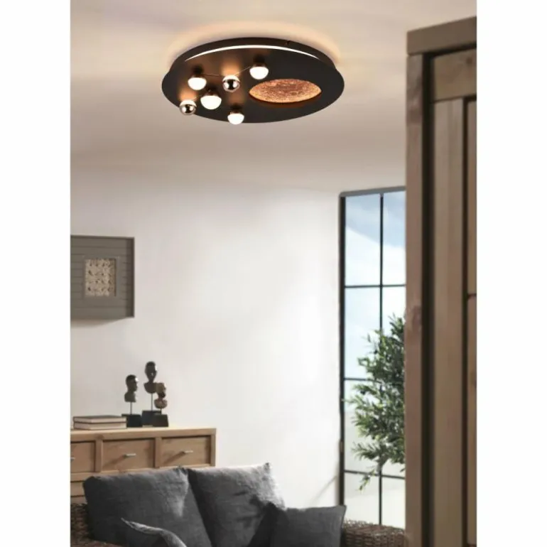 Plafonnier Trio Zodiac LED Or, Noir, 1 lumière