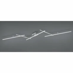 Plafonnier Trio-Leuchten Arvin LED Nickel mat, 2 lumières, Télécommandes, Changeur de couleurs