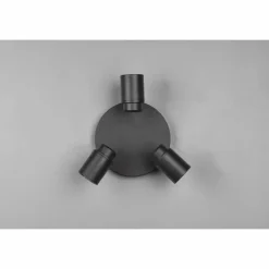 Plafonnier Trio-Leuchten Angelo Noir, 3 lumières