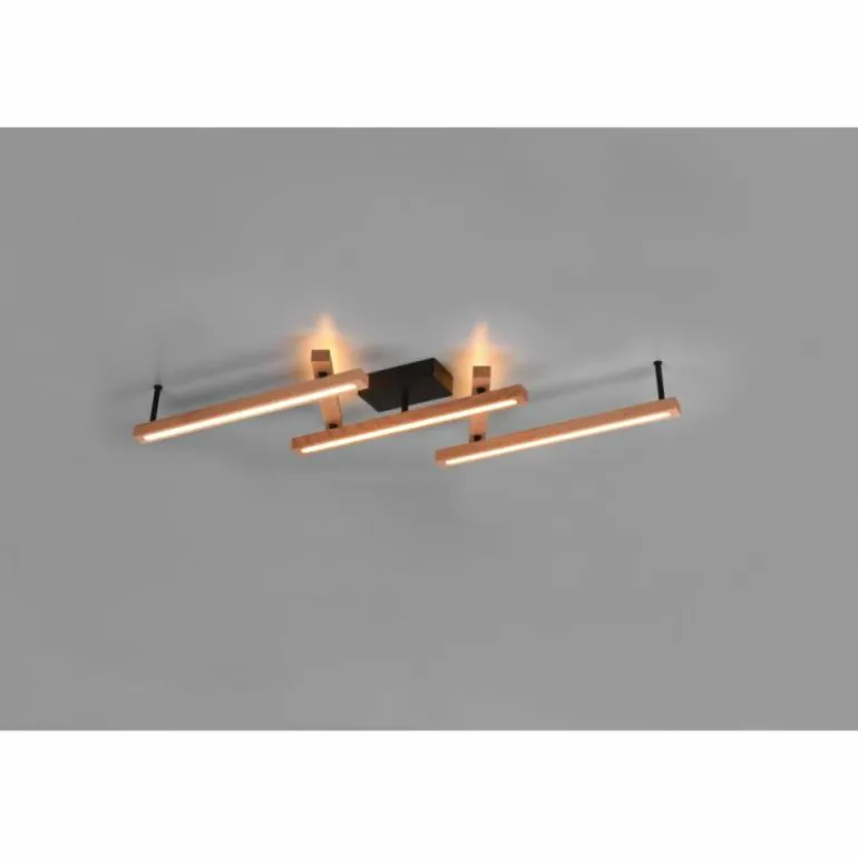 Plafonnier Trio-Leuchten Bellari LED Brun, 1 lumière, Télécommandes