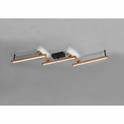 Plafonnier Trio-Leuchten Bellari LED Brun, 1 lumière, Télécommandes