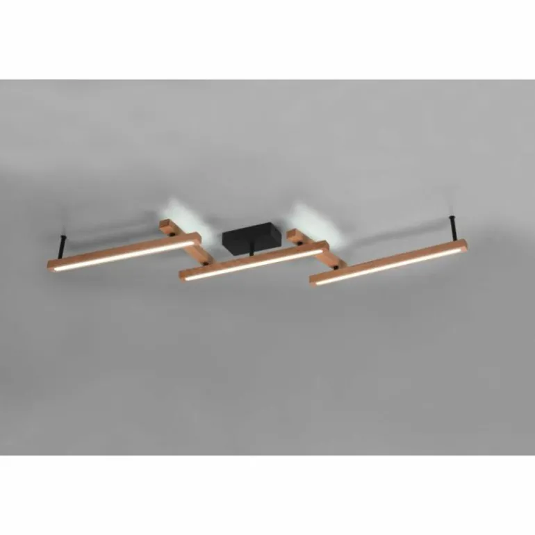 Plafonnier Trio-Leuchten Bellari LED Brun, 1 lumière, Télécommandes