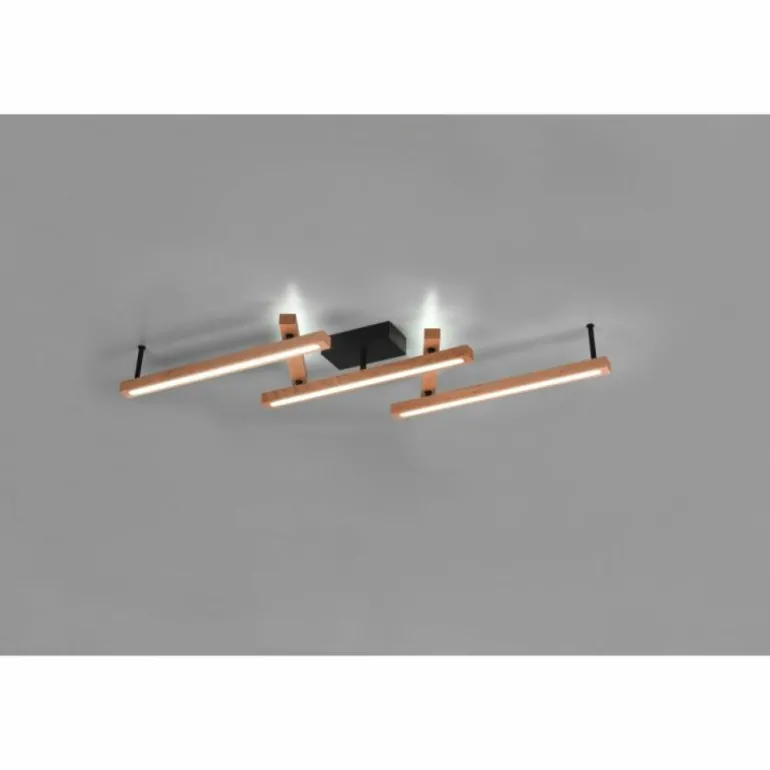 Plafonnier Trio-Leuchten Bellari LED Brun, 1 lumière, Télécommandes