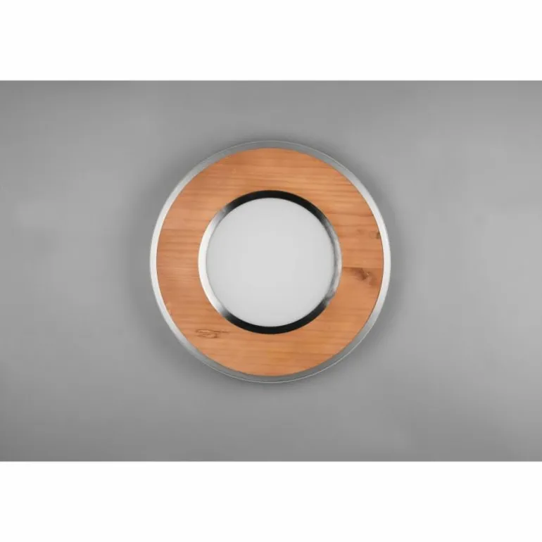 Plafonnier Trio-Leuchten Deacon LED Brun, 1 lumière