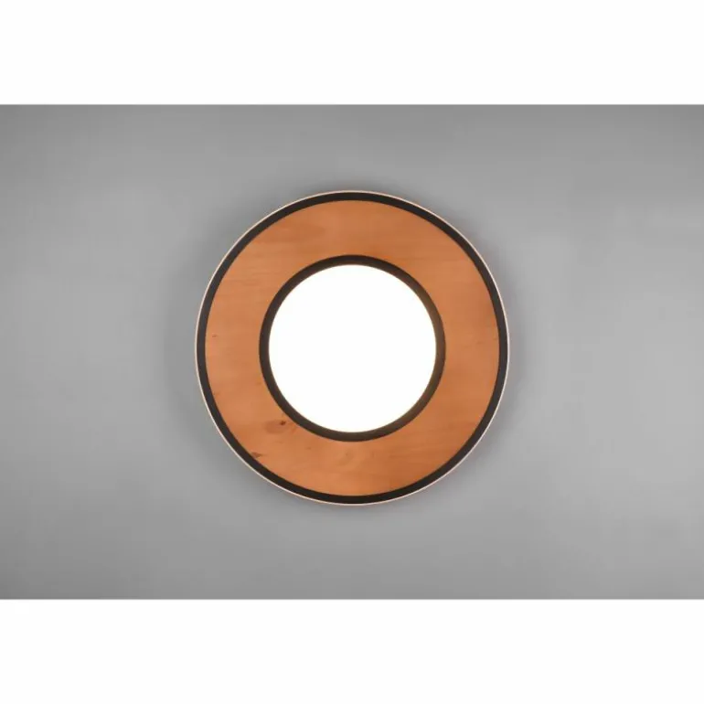 Plafonnier Trio-Leuchten Deacon LED Brun, 1 lumière