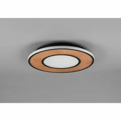 Plafonnier Trio-Leuchten Deacon LED Brun, 1 lumière