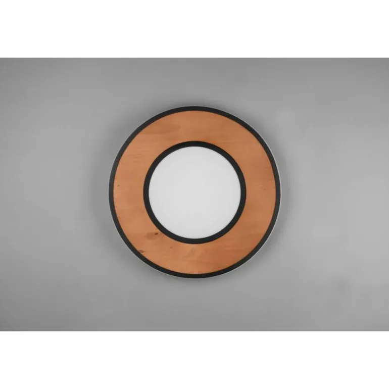 Plafonnier Trio-Leuchten Deacon LED Brun, 1 lumière