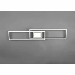 Plafonnier Trio-Leuchten Ganado LED Nickel mat, 2 lumières, Télécommandes, Changeur de couleurs