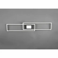 Plafonnier Trio-Leuchten Ganado LED Noir, 2 lumières, Télécommandes, Changeur de couleurs