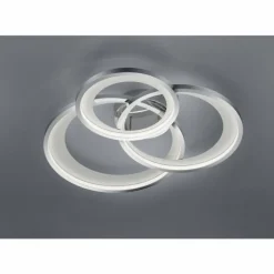 Plafonnier Trio-Leuchten Granada LED Chrome, 1 lumière