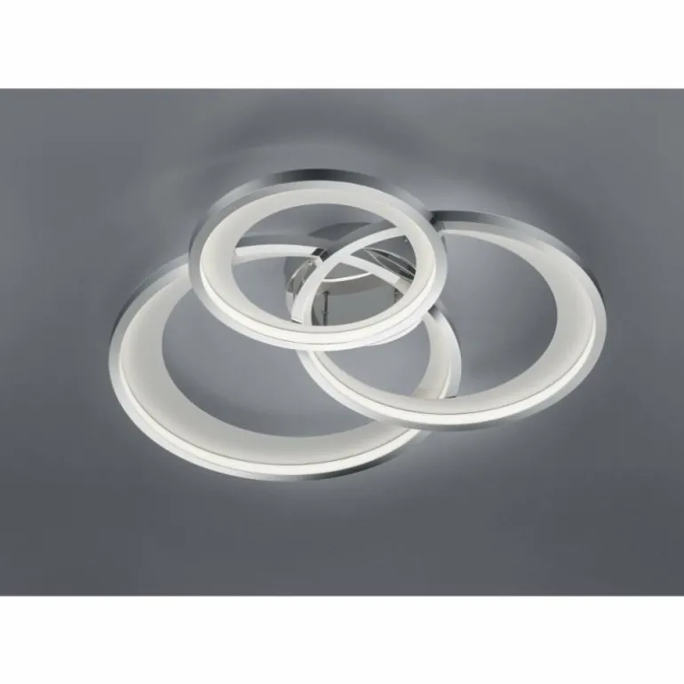 Plafonnier Trio-Leuchten Granada LED Chrome, 1 lumière