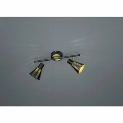 Plafonnier Trio-Leuchten Houston Noir, 2 lumières