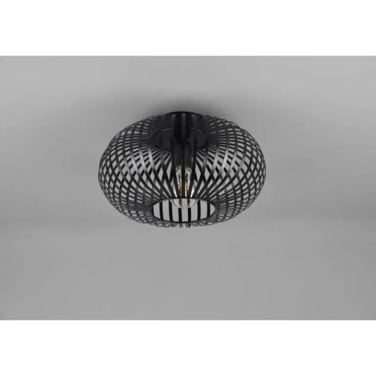 Plafonnier Trio-Leuchten Johann Noir, 1 lumière