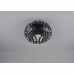 Plafonnier Trio-Leuchten Johann Noir, 1 lumière