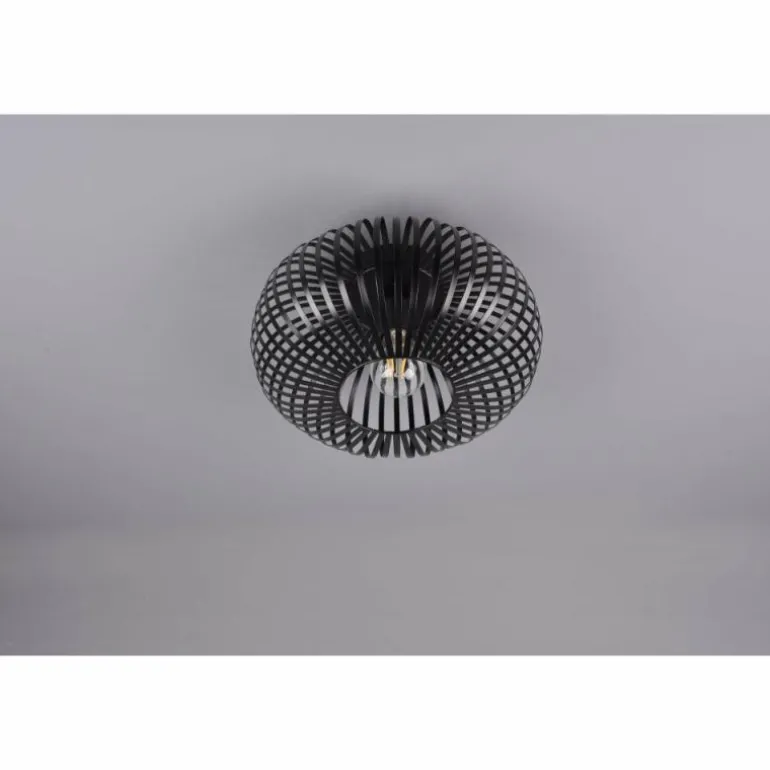 Plafonnier Trio-Leuchten Johann Noir, 1 lumière