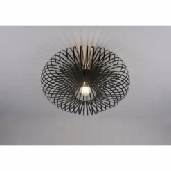 Plafonnier Trio-Leuchten Johann Noir, 1 lumière