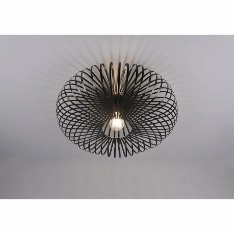 Plafonnier Trio-Leuchten Johann Noir, 1 lumière