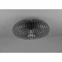 Plafonnier Trio-Leuchten Johann Noir, 1 lumière