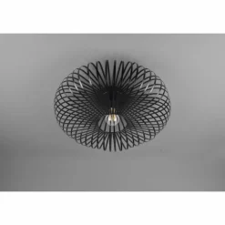 Plafonnier Trio-Leuchten Johann Noir, 1 lumière