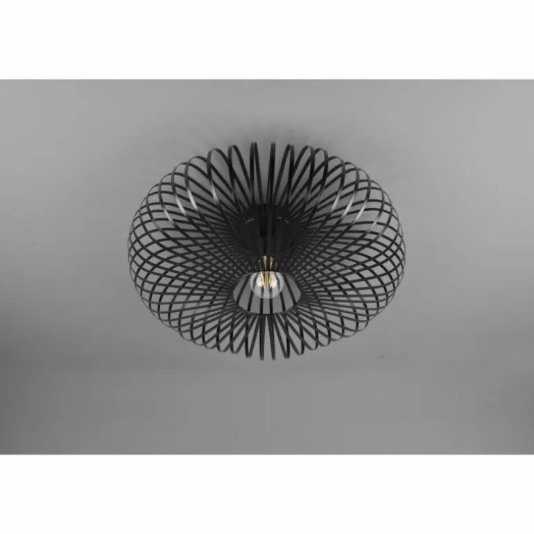 Plafonnier Trio-Leuchten Johann Noir, 1 lumière