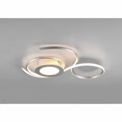 Plafonnier Trio-Leuchten Jive LED Nickel mat, 1 lumière, Télécommandes