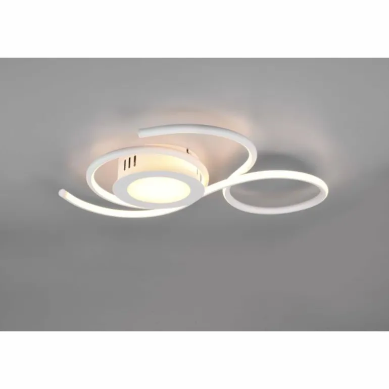 Plafonnier Trio-Leuchten Jive LED Blanc, 1 lumière, Télécommandes