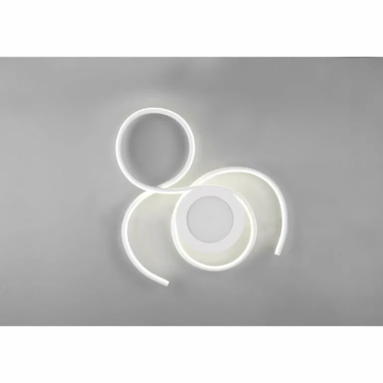 Plafonnier Trio-Leuchten Jive LED Blanc, 1 lumière, Télécommandes