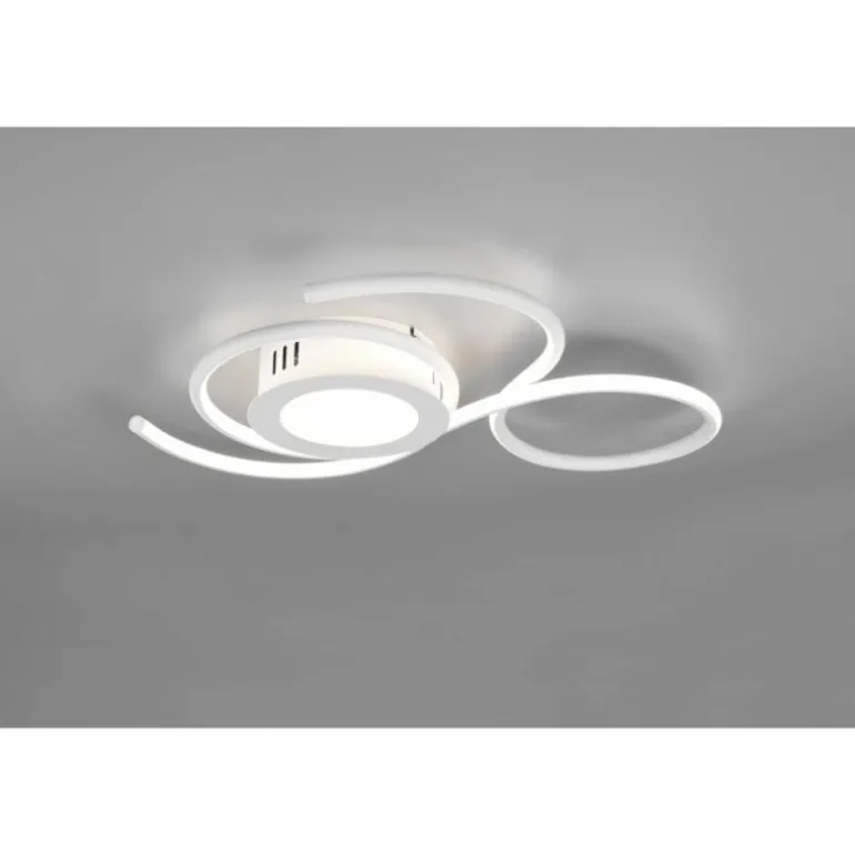 Plafonnier Trio-Leuchten Jive LED Blanc, 1 lumière, Télécommandes