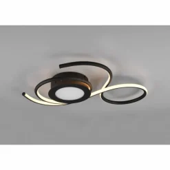 Plafonnier Trio-Leuchten Jive LED Noir, 1 lumière, Télécommandes