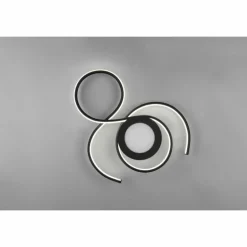 Plafonnier Trio-Leuchten Jive LED Noir, 1 lumière, Télécommandes