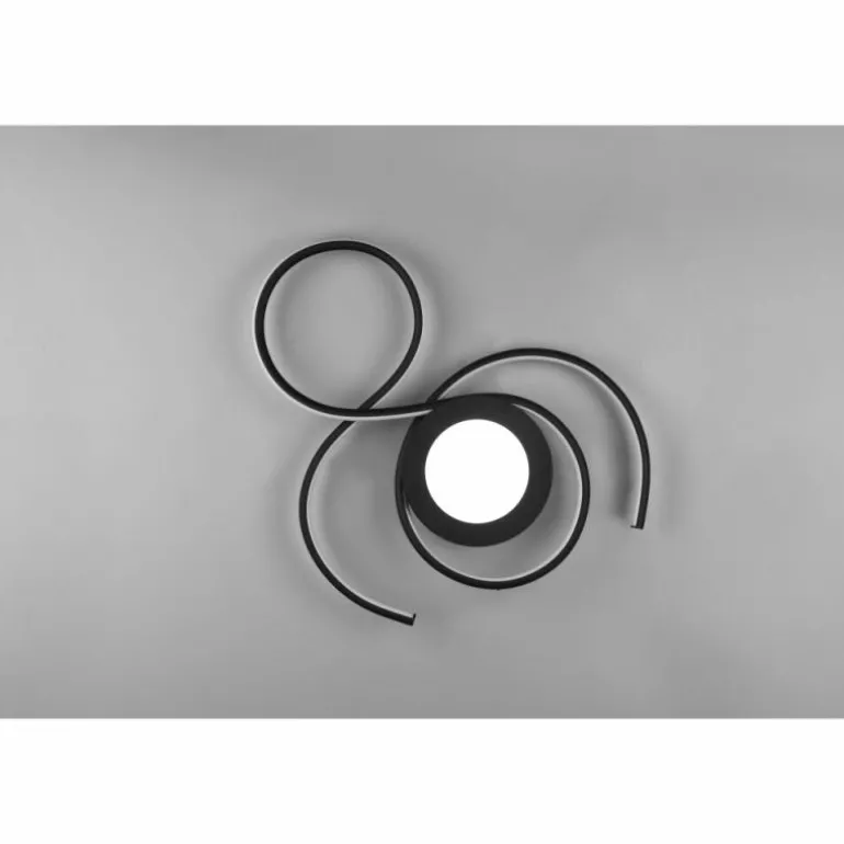Plafonnier Trio-Leuchten Jive LED Noir, 1 lumière, Télécommandes
