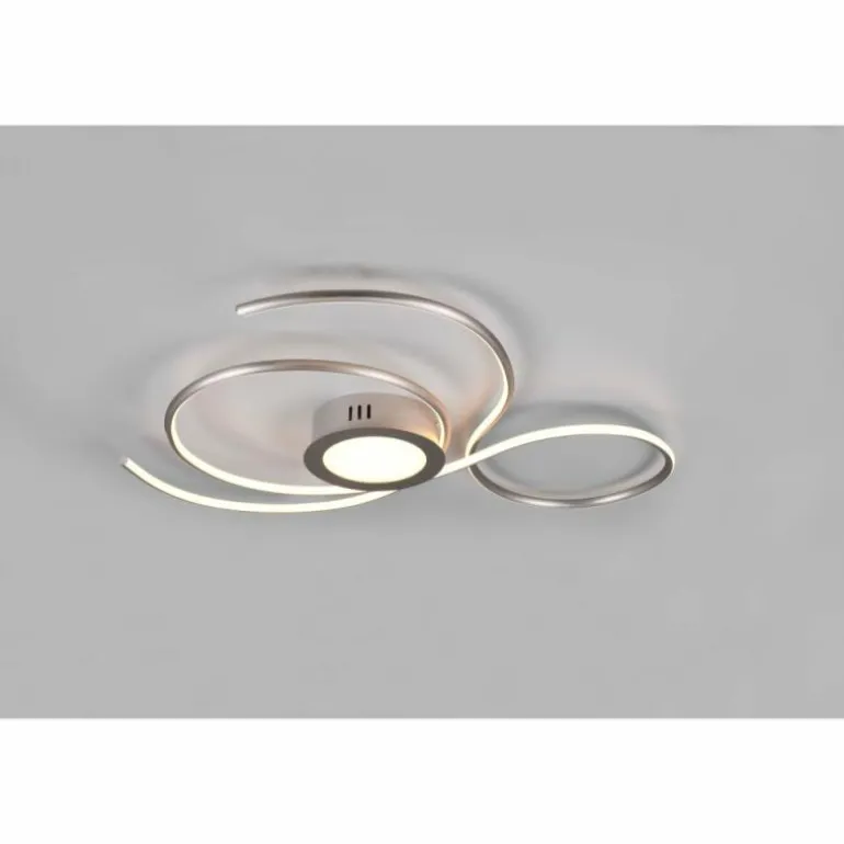 Plafonnier Trio-Leuchten Jive LED Nickel mat, 1 lumière