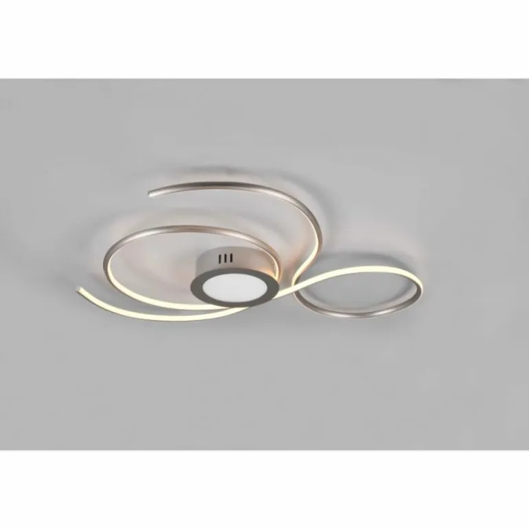 Plafonnier Trio-Leuchten Jive LED Nickel mat, 1 lumière