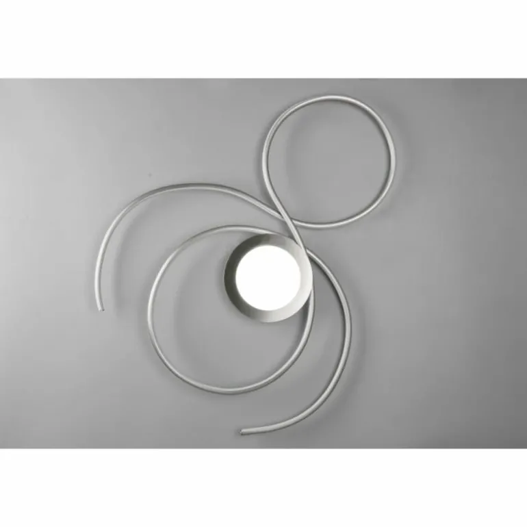 Plafonnier Trio-Leuchten Jive LED Nickel mat, 1 lumière