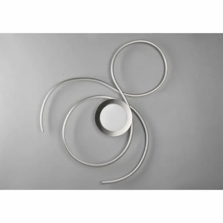 Plafonnier Trio-Leuchten Jive LED Nickel mat, 1 lumière
