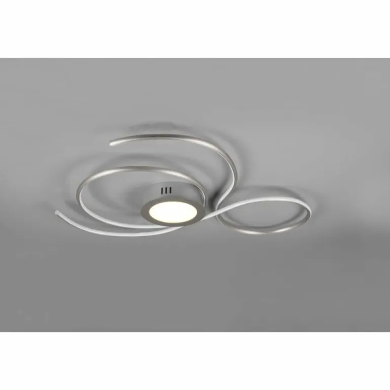 Plafonnier Trio-Leuchten Jive LED Nickel mat, 1 lumière