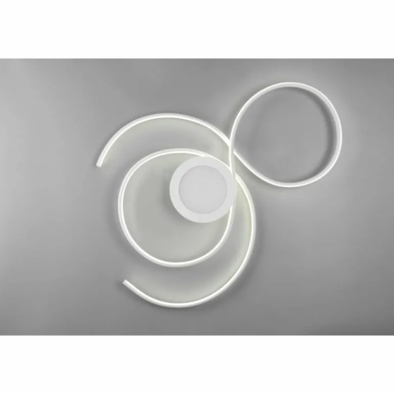 Plafonnier Trio-Leuchten Jive LED Blanc, 1 lumière, Télécommandes