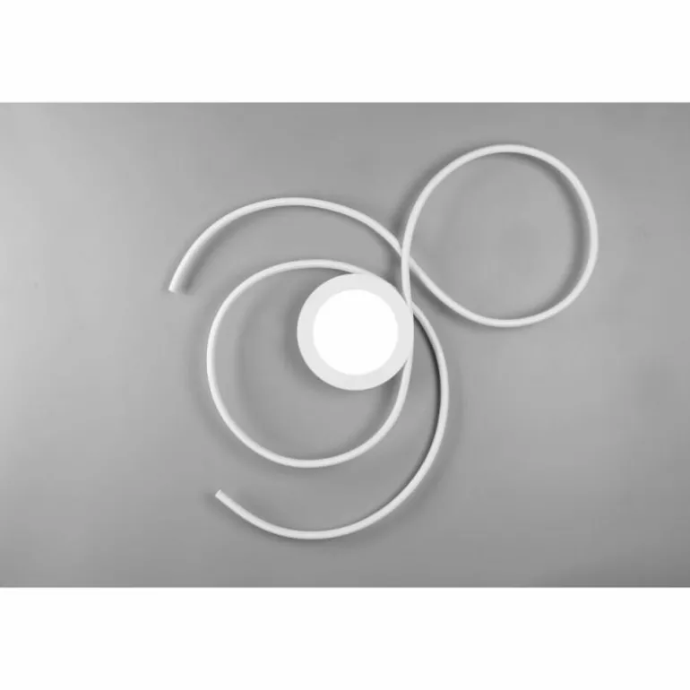 Plafonnier Trio-Leuchten Jive LED Blanc, 1 lumière, Télécommandes