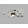 Plafonnier Trio-Leuchten Jive LED Noir, 1 lumière, Télécommandes