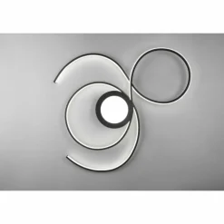 Plafonnier Trio-Leuchten Jive LED Noir, 1 lumière, Télécommandes