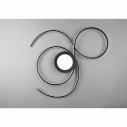 Plafonnier Trio-Leuchten Jive LED Noir, 1 lumière, Télécommandes