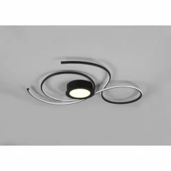 Plafonnier Trio-Leuchten Jive LED Noir, 1 lumière, Télécommandes