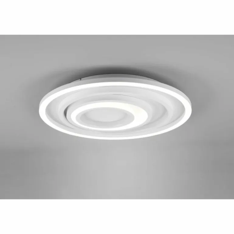 Plafonnier Trio-Leuchten Kagawa LED Blanc, 1 lumière, Télécommandes