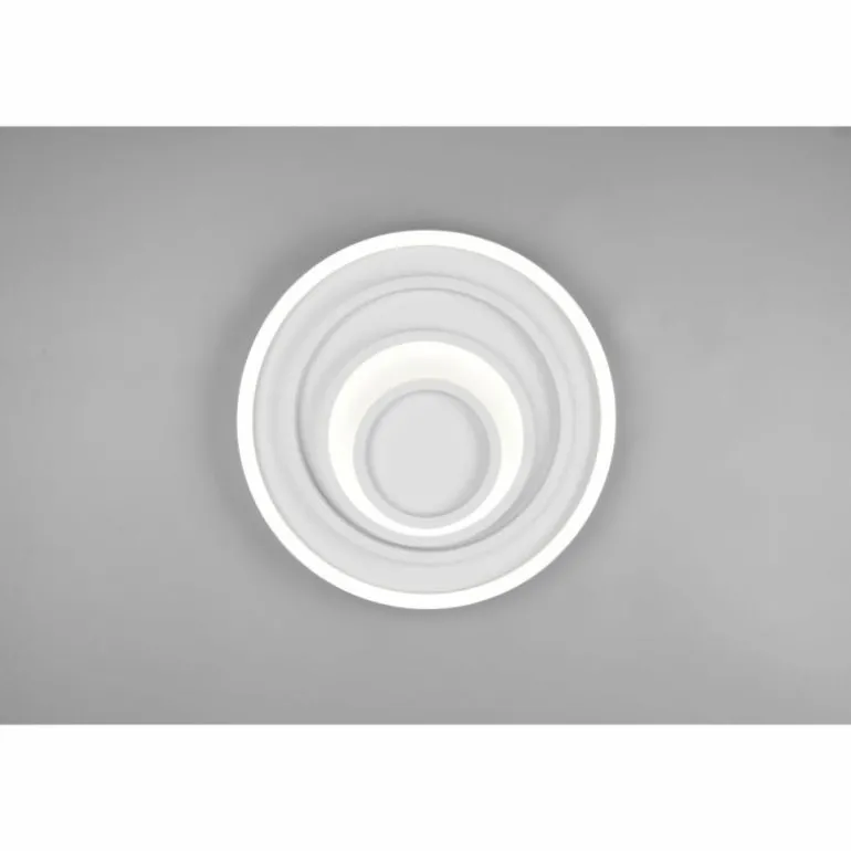 Plafonnier Trio-Leuchten Kagawa LED Blanc, 1 lumière, Télécommandes