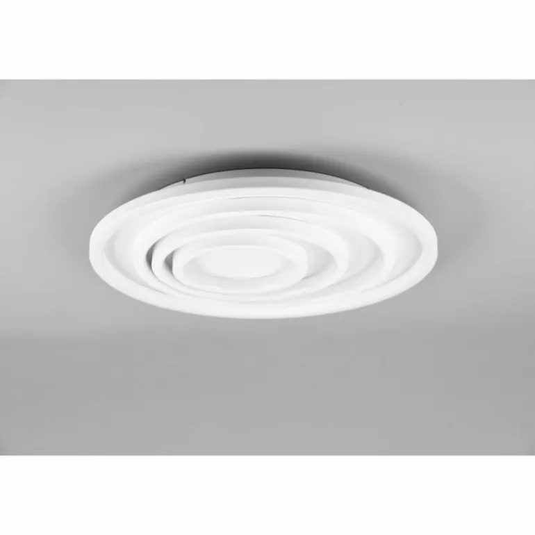 Plafonnier Trio-Leuchten Kagawa LED Blanc, 1 lumière, Télécommandes