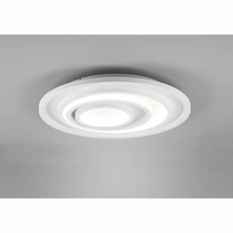 Plafonnier Trio-Leuchten Kagawa LED Blanc, 1 lumière, Télécommandes