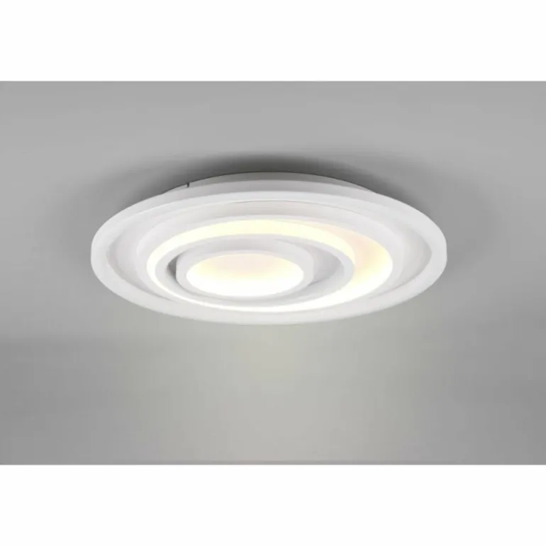 Plafonnier Trio-Leuchten Kagawa LED Blanc, 1 lumière, Télécommandes