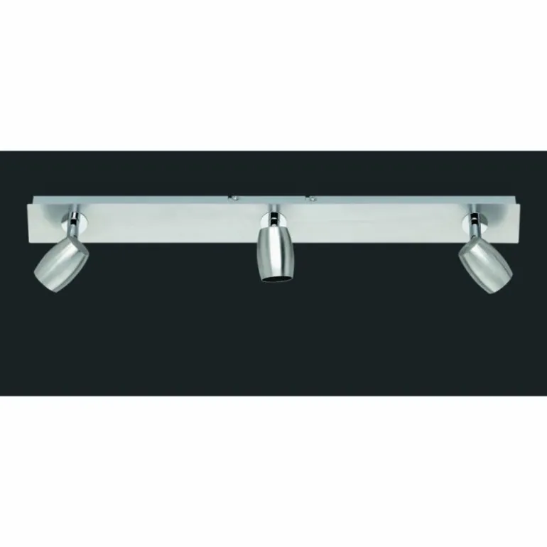 Plafonnier Trio-Leuchten Michael Nickel mat, 3 lumières